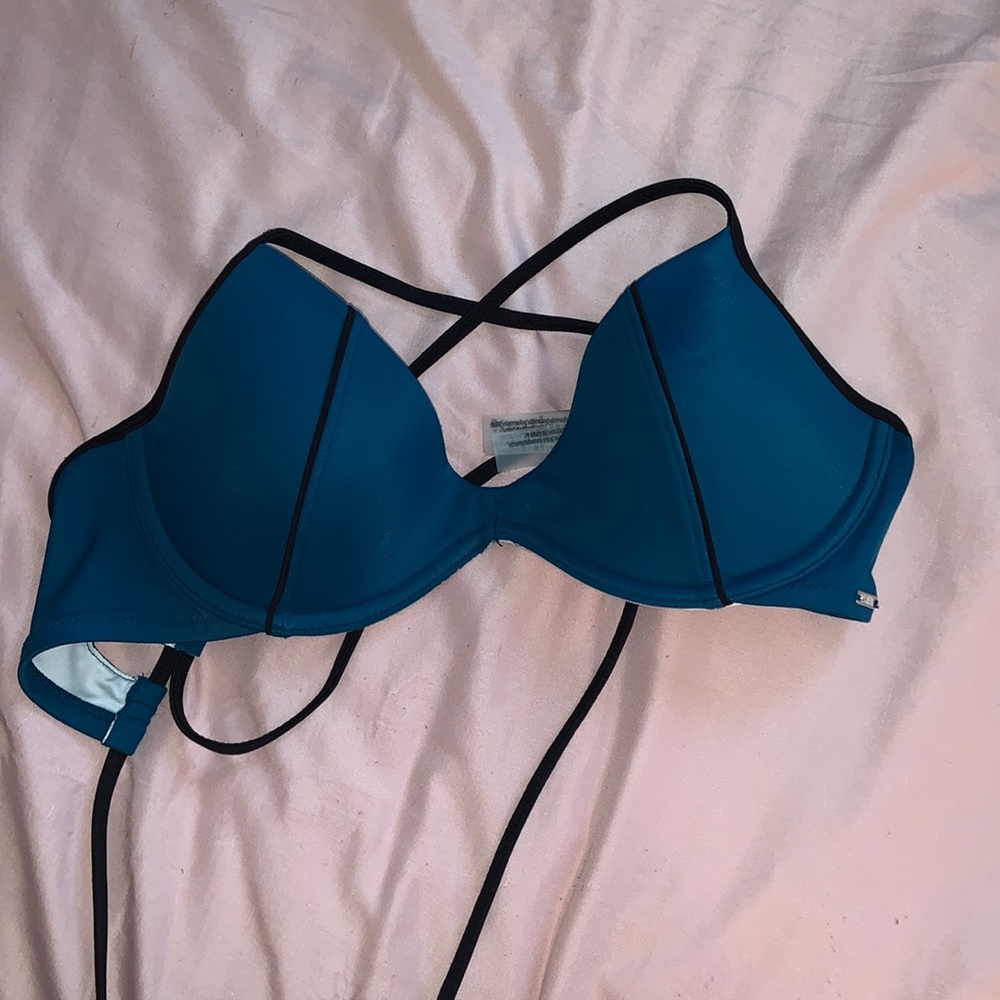 VS PINK Pushup Crossback Scoop Bikini Top